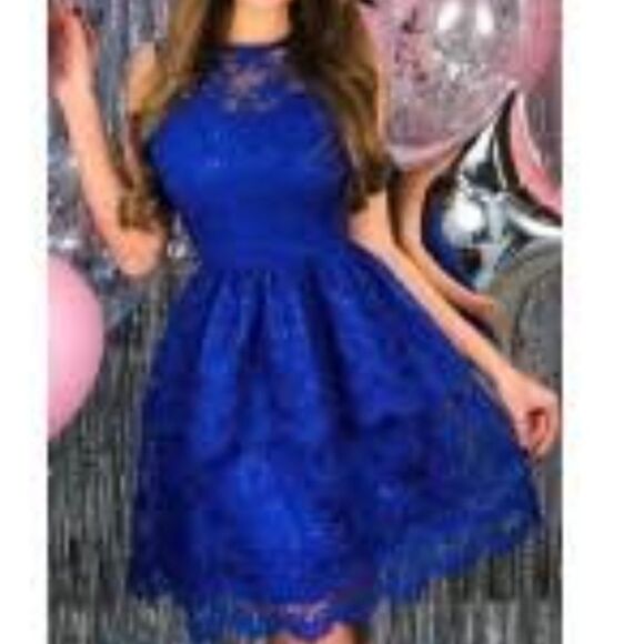 BRAND NEW TRIXXI  DARK GREEN LACE  DRESS - Picture 1 of 15